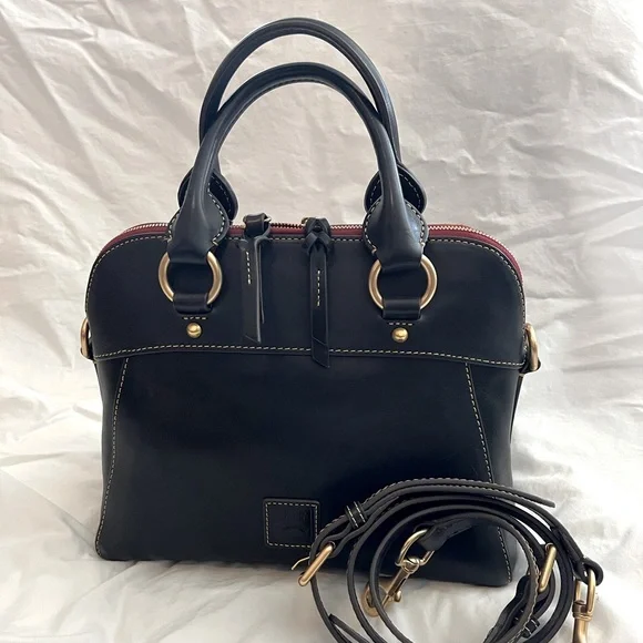 Dooney and Bourke Florentine Cameron satchel - Navy - Picture 1 of 11